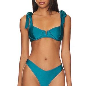 Beach Riot Midnight Teal Bikini